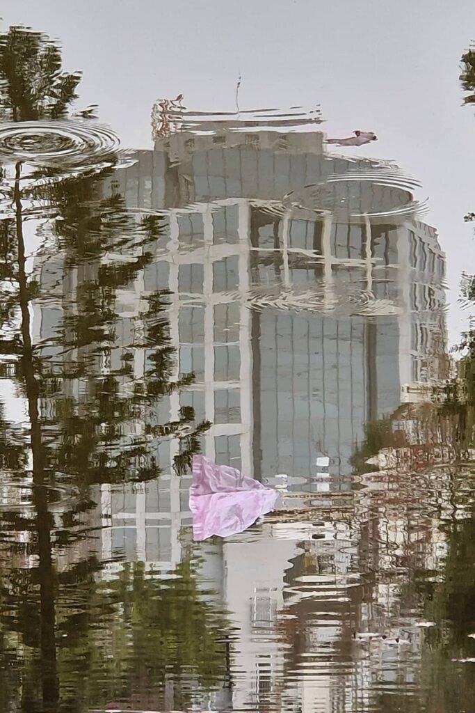 Alisa again enters a fantastical world, this time by climbing through a mirror into the world that she can see beyond it